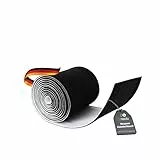 conecto Neopren Kabelschlauch mit Klettverschluss universell Kabelkanal Kabelmanagement Kabelorganizer Kabelführung schwarz/weiß, 3,0m