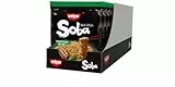 Nissin Bag Noodles Soba – Teriyaki, 9er Pack, Wok Style Instant-Nudeln japanischer Art, mit Teriyaki-Sauce, schnelle Zubereitung, asiatisches Essen (9 x 110 g)