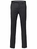 SELECTED HOMME Herren SLHSLIM-MYLOBILL BLACK TRS B NOOS Anzughose, Schwarz (Black Black), W42(Herstellergröße: 58)