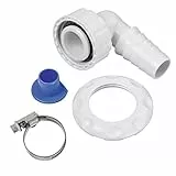 Xavax Geräteanschlusstülle aus Kunststoff für Waschmaschinen und Geschirrspülmaschinen (90 Grad, für Wandeinbau-Siphons ohne Reinigungsöffnung, 20-23 mm Schlauchanschluss)