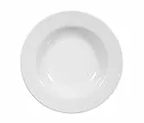 Seltmann Weiden Suppenteller 23 cm Fahne 6 Stück Rondo Weiss Uni 7