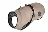 HUNTER Hundemantel UPPSALA, Farbe: taupe, 2in1 Design mit herausknüpfbarem Innenfutter, wasserabweisend, reflektierende Paspeln, geschlossene Bauchseite, optimaler Sitz, Größe: 55