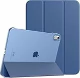 TiMOVO Hülle für iPad (A16) 11 Generation 11 Zoll 2025/iPad 10 Generation 10,9 Zoll 2022, Unterstützt Auto Schlaf/Aufwach Schutzhülle, Transluzent Hart PC Rückhülle, Abyss Blau