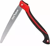 FLORA GUARD 30 cm Klappsäge, robuste Astsäge hochwertiger SK5 Stahl, Handsäge für Camping in Holz, trockenes Holz, Astsäge mit 3D Rasierzahnung