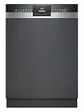 Siemens SN53HS03TE iQ300, Geschirrspüler Teilintegriert 60 cm, Besteckkorb, smartStart, Programm-Assistent, Oberkorb höhenverstellbar, Bestätigte Hygieneleistung, aquaStop, Gebürsteter Stahl