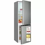Exquisit Kühl-Gefrierkombination | 159 l Nutzinhalt, Energieklasse C, 121 kWh/Jahr, 39 dB, 4-Sterne-Gefrierfach 48 l, Super-Kühl-Modus, LED-Beleuchtung, Elektronik | KGC5231-60-E-050C inoxlook