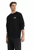 Mavi Herren Printed Sweatshirt T-Shirt, Black, XL