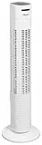 Bestron Turmventilator mit drei Geschwindigkeitsstufen, Ventilator mit 75° Oszillation-Funktion, inkl. Timer & Fernbedienung, Höhe: 78cm, AFT760Z, Farbe: Schwarz