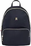 Tommy Hilfiger Damen Rucksack Poppy Backpack Mittelgroß, Blau (Space Blue), Einheitsgröße