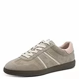 Tamaris Damen Low-Top Sneaker, Frauen Halbschuhe,Laufschuhe,Freizeit,sportlich,Halbschuhe,straßenschuhe,Strassenschuhe,Taupe/Rose,39 EU