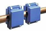 Maximex Spezial-Rohr-System 2er Set, einfache Montage, Magnet-Effekt, praktisches Doppelpack, passend für alle Rohre, Maße (BxHxT) 1er: 5x7x4,3cm
