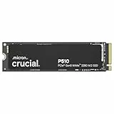 Crucial P510 SSD 2TB M.2 NVMe PCIe 5.0 x4 Gen5 Interne SSD, bis zu 10.000 MB/s Lesen, 8.700 MB/s Schreiben, für Laptop und Desktop PC, Festplatte - CT2000P510SSD8-01