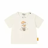 Steiff T-Shirt Kurzarm EU Größe 92 Antique White, Teddybärmotiv, Sommer Shirt für Kinder, Babyoberteil, Basic Shirt, bequem, waschmaschinenfest