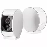Somfy 2401507 Innenkamera (mit automatischer Blende, 130° Weitwinkel Blick, 8-fach Zoom, Nachtsichtfunktion, Lautsprecher und Mikrofon, Bewegungsmelder),Weiß