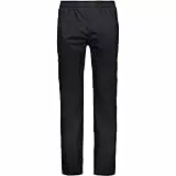 CMP - Herren-Regenhose mit durchgehenden seitlichen Reißverschlüssen, Schwarz, L