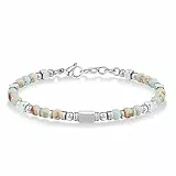 SIUMAL Boho Armband Damen, Natürliches Steine Armbänder für Frauen Party Weihnachten Geburtstag Jubiläum Abschluss Valentinstag Muttertag