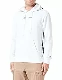Champion Herren Legacy American Tape-Powerblend Fleece Kapuzenpullover, Bianco, S