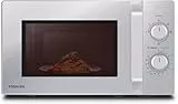 Toshiba MW2-MG20PF(SL) Mikrowellenherd mit knuspriger Grill- & Kombigarfunktion, 5 Leistungsstufen, 1000 W Grillleistung, Silber