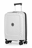 Hauptstadtkoffer Kotti - leichtes Handgepäck 55x40x20, Koffer PP (Recycelt) Bordgepäck-Trolley Flugzeug Handgepäckkoffer nachhaltig, TSA, Off White