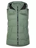 Ziener Damen TULJA Weste Freizeit, Sport | Micro Down, warm, modisch, green mud, 46