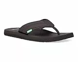 Sanuk Herren Beer Cozy 2 Flipflop, Dunkelbraun, 44 EU