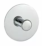 WENKO Turbo-Loc® Wandhaken - Befestigen ohne bohren, Stahl, 6 x 6 cm, Chrom