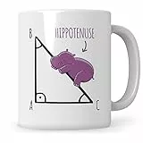 Sweetify Mathe Tasse Mathematiker Kaffeetasse Hippotenuse lustig Hypotenuse Geometrie Mathe-Lehrer Mathematik Geschenk Lehrerzimmer Satz Pythagoras