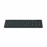 Hama Funktastatur WK-200 (Tastatur kabellos, mit Batterien, ergonomisches Tippgefühl, leise Tasten, verstaubarer USB Empfänger, Multimedia Tasten, Nummernblock, deutsches QWERTZ-Layout) schwarz
