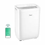 Midea Luftentfeuchter 10 l/24 h, Luftentfeuchter Haus Mehltau, WLAN-Steuerung, HEPA-Filter, Fresh Dry 10