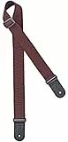 Ortega Guitars Gitarrengurt Länge Verstellbar - Akustik Gitarre / Bass, E-Gitarre, E-Bass - Nylon Straps Series - Nylon, Braun (ONS50STD-BR)