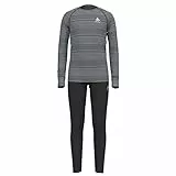 Odlo Thermounterwäsche Kinder Active Warm I Winterleggings und Langarm Thermoshirt Mädchen Jungen I Warmes Skiunterwäsche Set Thermounterwäsche Set I Kinder