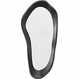 Kare Design Wandspiegel Dynamic, Spiegel, Oval, leichte Wandmontage, schwarzer Rahmen, asymmetrischer Spiegel, Dekospiegel, (H/B/T) 62x29x8cm