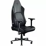 Razer Iskur V2 NewGen - Ergonomischer Gaming-Stuhl mit atmungsaktivem Gen-2 EPU-Leder mit Cooltouch Technologie - Hyperflex Lordosenstütze - breite Schulterbögen und Sitzfläche | Schwarz