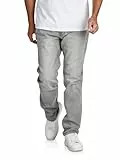 riverso Jeans Herren Stretch lang Straight Fit RIVChris Jeanshose Hose Grau w34, Farbe:Grey Denim (23000), Größe:34W/32L