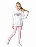 PATPAT Jogginganzug Mädchen, Activewear Sets für Mädchen mit Kapuzenpullover und Sportleggings Mädchen Lang | Leggings, Trainingsanzug Kinder, Weihnachtsgeschenke für Mädchen 5-14 Jahre 110-164 cm