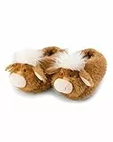 NICI Hausschuhe Hochlandrind McMooray 40-43 (L) - braun - Warme Kuscheltier Hausschuhe aus Plüsch für Kinder und Erwachsene, Tier-Schuhe mit Anti-Rutsch Sohle, Slippers