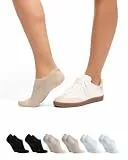 DANISH ENDURANCE 6 Paar Bio-Baumwolle Füßlinge, Unsichtbare Sommer Sneaker-Socken, Damen & Herren, Mehrfarbig (2x Beige, 2x Schwarz, 2x Weiß), 39-42