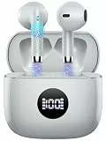 Kopfhörer Kabellos Bluetooth 5.4, Bluetooth Kopfhörer HiFi Stereo mit 4 ENC Noise Cancelling Mic, 40 Std Spielzeit in Ear Kopfhörer USB-C, kabellose Kopfhörer IP7 Wasserdicht für Arbeit und Studium