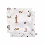 LÄSSIG Wiederverwendbarer Aufbewahrungs-Beutel Snack Tasche 2 Stück/Snack Bag Little Mateys royal blue