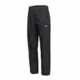 CMP - Herren-Regenhose mit durchgehenden seitlichen Reißverschlüssen, Schwarz, L