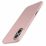 Galful Dünn Hülle für iPhone 17 Handyhülle Matt 0.3 mm Ultra Slim Case Leicht Finish PP Hard Minimalistische Schutzhülle Stoßfest rutschfest Kratzfest Extra Dünn Hardcase-Rose Gold