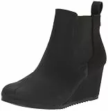 TOMS Damen Bailey Stiefeletten, Wildleder/Textil/Leder - Booties für Damen, Schwarz, 39 EU