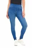 M17 Damen Women Ladies Trousers Pants with Pockets (16, Bright Blue) Denim Jeans Jeggings Skinny Fit Classic Casual Hose mit Taschen, leuchtendes Blau, Size : 16