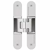 Objekt-Türband verdeckt für Zimmertüren Türscharnier Simonswerk Tectus TE 340 silber eloxiert | Tragkraft bis 80 kg | Band 3D-verstellbar | MADE IN GERMANY | 1 Stück - unsichtbar liegendes Türband