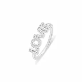 Tamaris Damen Ring TJ-0710-R-54 aus 925 Silber in Silber mit Zirkoniasteinen