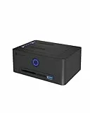 ICY BOX Klonstation für 2,5'/3,5' SATA HDD/SSD, USB 3.0 (5 Gbit/s), Offline-Klonen, Kartenleser (CF/SD), USB Hub, werkzeugfrei, extern, Plug & Play, Dockingstation, Klon-Funktion, Schwarz, IB-1233CL-C