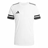 adidas Men's SQUADRA25 Jersey Short Sleeve, White/Black, L
