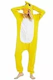 LorranTree Relaxo Kostüm Onesie Gelb Ente Erwachsene Relax Kostuem Damen Pyjama Fasching Halloween Schlafanzug Cosplay Jumpsuit Tier Karneval Duck-M