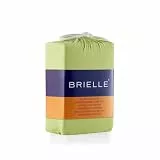 BRIELLE Kinder Premium Jersey Spannbettlaken - Spannbetttuch 100% gekämmte Baumwolle, 145 g/m² - Oekotex Zertifiziert, 70x140 bis 15 cm Matratzenhöhe, Hellgrün