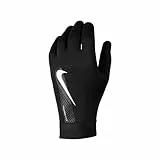 Nike Unisex Soccer Gloves Academy Therma-Fit, Black/Black/White, DQ6071-010, L